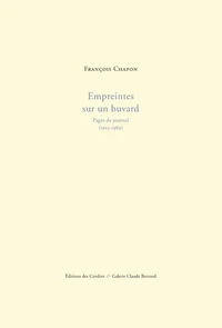 Empreintes sur un buvard
