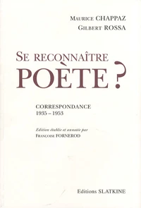 Se reconnaître poète ?