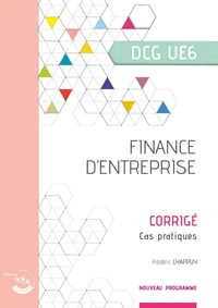 Finance d'entreprise - Corrigé
