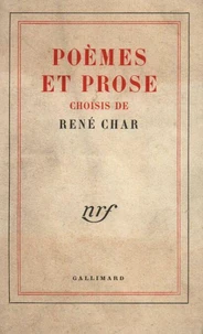 POEMES ET PROSE CHOISIS