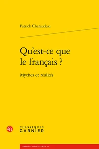 Qu'est-ce que le français ?
