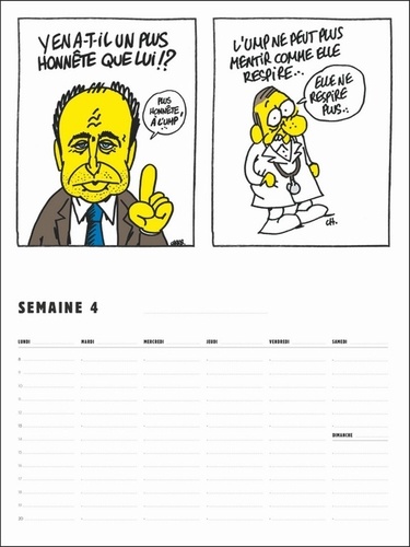 Calendrier perpétuel 52 semaines Charb