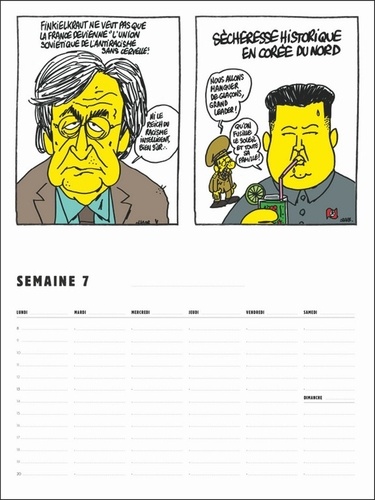 Calendrier perpétuel 52 semaines Charb