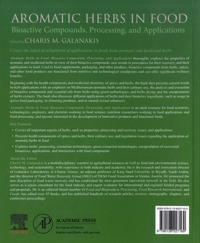 Aromatic Herbs in Food. Bioactive Compounds, Processing, and Applications