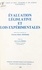 Evaluation Legislative Et Lois Experimentales. Seminaire En Valais, Crans-Sur-Sierre, 7-9 Octobre 1992