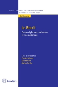 Charles Bahurel et Elsa Bernard - Le Brexit - Enjeux régionaux, nationaux et internationaux.