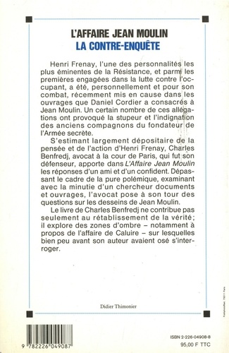 L'affaire Jean Moulin. La contre-enquête
