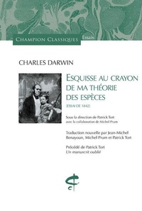 Charles Darwin et Patrick Tort - Esquisse au crayon de ma théorie des espèces.