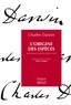 Charles Darwin - L'origine des espèces - Texte intégral de la première édition de 1859.