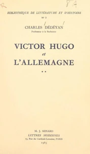 Victor Hugo et l'Allemagne (2)
