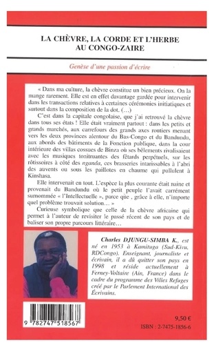 LA CH VRE LA CORDE ET L HERBE AU CONGO ZA RE De Charles Djungu LA CH VRE LA CORDE ET L HERBE AU CONGO ZA RE De Charles Djungu