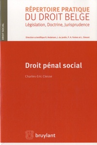 Charles-Eric Clesse - Droit pénal social.