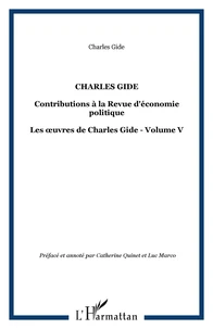 Contributions à la Revue d'économie politique