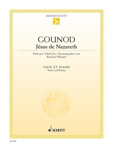 Charles Gounod - Jésus de Nazareth - voice and piano..