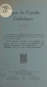 Charles Guillemant - Livret de famille catholique.