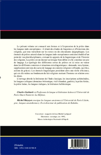 La prière dans les langues indo-européennes : linguistique et religion