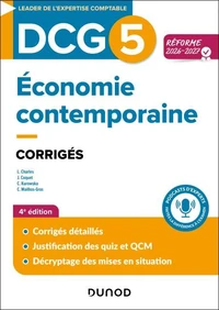 DCG 5 - Economie contemporaine - Corrigés - Réforme 2026-2027