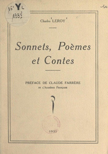 Sonnets, poèmes et contes