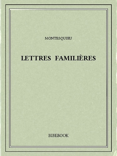 Lettres familières