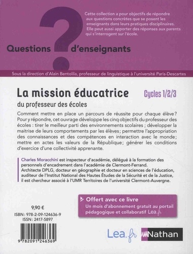 La mission éducatrice du professeur des écoles Cycles 1-2-3