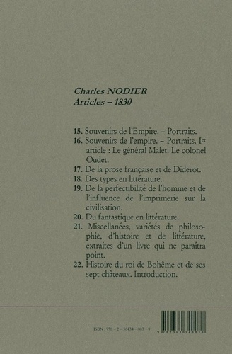 Articles. Volume 2, 1830