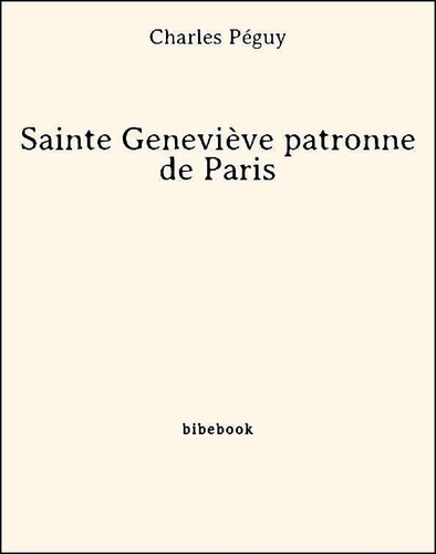 Sainte Geneviève patronne de Paris
