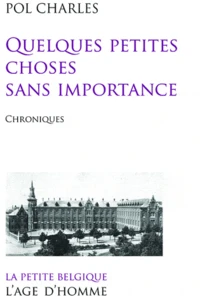 Quelques petites choses sans importance