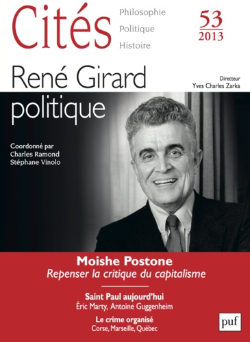 Cités N° 53/2013 René Girard politique