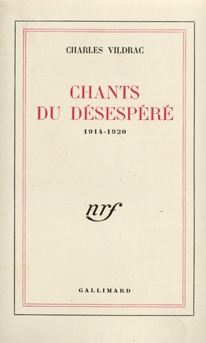 Chants du désespéré(1914-1920)