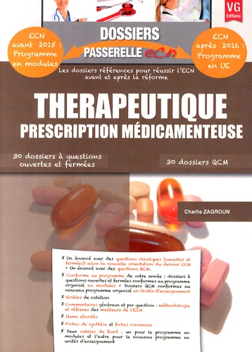 Charlie Zagroun - Thérapeutique, prescription médicamenteuse.