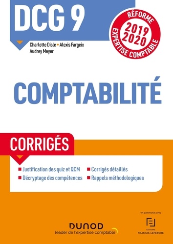 DCG 9 Comptabilité. Corrigés  Edition 2019-2020