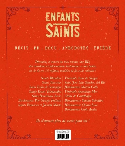 Enfants saints. 15 vies extraordinaires de Tarcisius à Carlo Acutis
