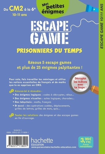 Escape game prisonniers du temps