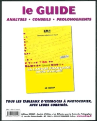 La langue française mode d'emploi  CM1 : le guide