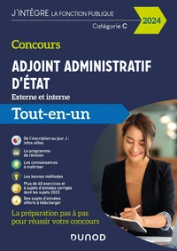Concours Adjoint administratif d'Etat externe et interne Catégorie C