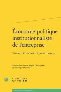 Economie politique institutionnaliste de l'entreprise