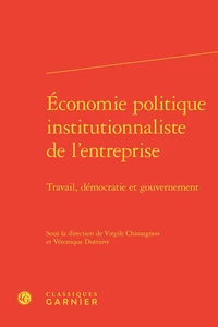Economie politique institutionnaliste de l'entreprise