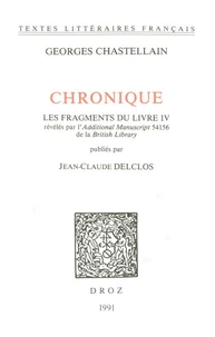 Chronique. Les fragments du Livre IV révélés par l'Additional Manuscript 54156 de la British Library
