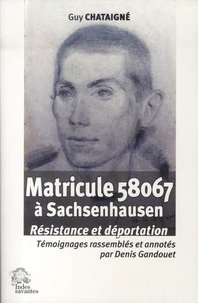Matricule 58067 à Sachsenhausen