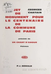 Projet de monument pour le Centenaire de la commune de Paris
