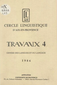 Genèse des langues et du langage