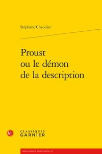 Proust ou le démon de la description