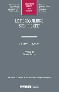 Le déséquilibre significatif