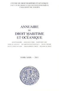 Annuaire de droit maritime et océanique