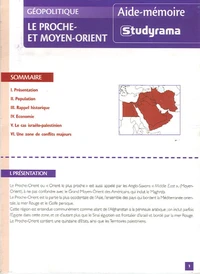 Le Proche et Moyen-Orient