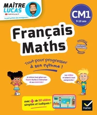 Français et Maths CM1  - Nouveau programme - Cahier de soutien avec des vidéos
