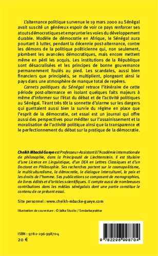 Carnets politiques du Sénégal. Regard critique sur la décennie post-alternance