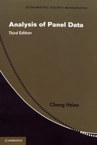 Analysis of Panel Data