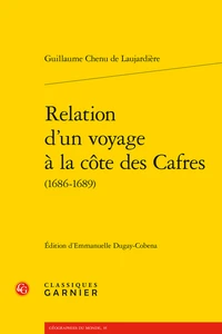 Relation d'un voyage à la côte des Cafres (1686-1689)