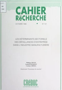 Les déterminants sectoriels des défaillances d'entreprise dans l'industrie manufacturière